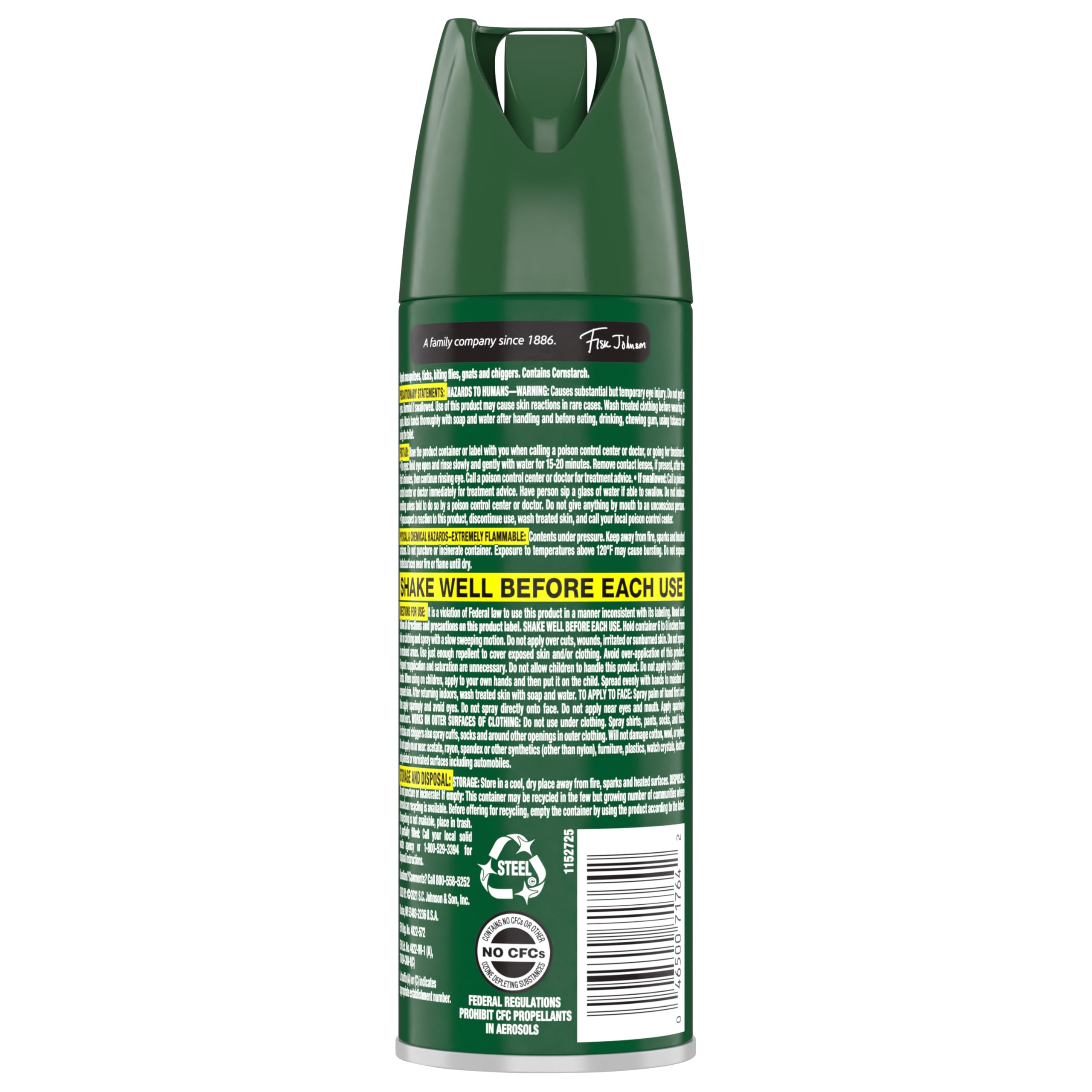OFF! Deep Woods Insect Repellent Aerosol, Dry, Non-Greasy Formula, Bug Spray with Long Lasting Protection from Mosquitoes, 4 Oz, 2 Count - Image 11