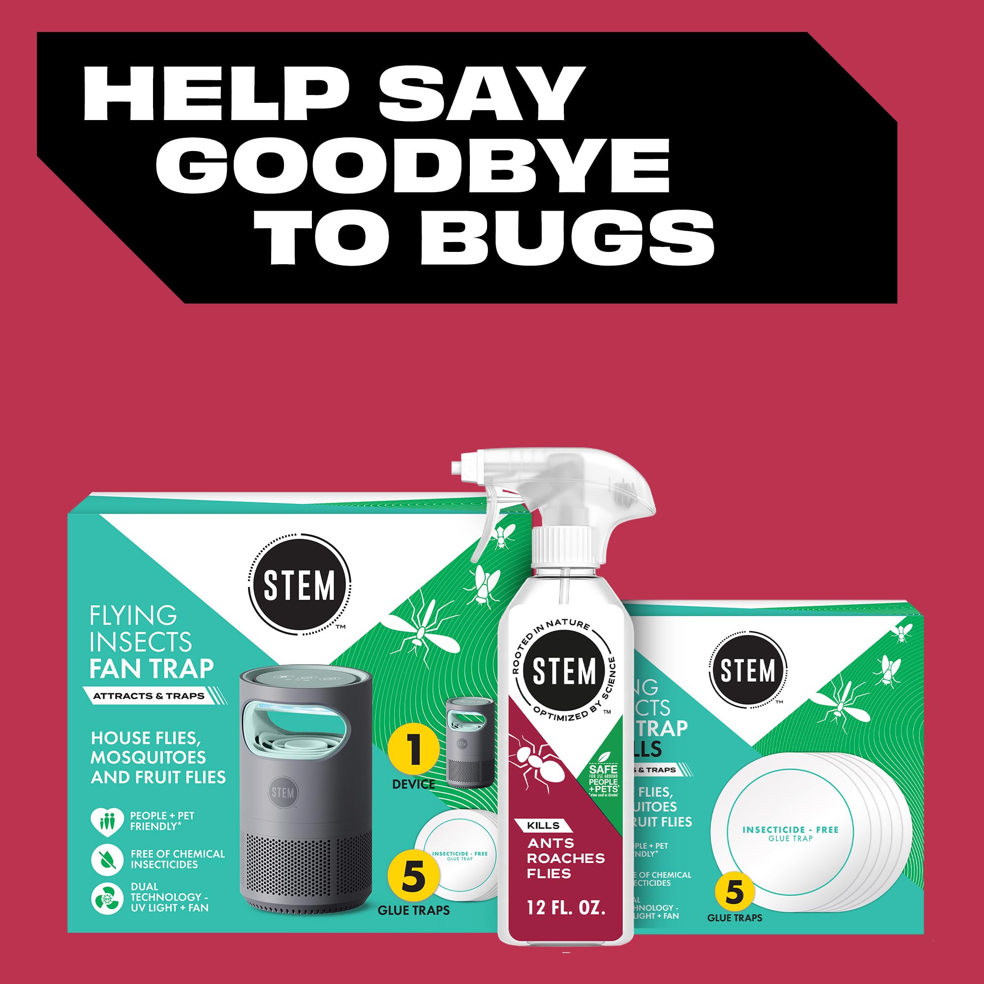STEM Kills Ants, Roaches And Flies: Plant-Based Active Ingredient Bug Spray, Botanical Insecticide For Indoor And Outdoor Use; 12 fl oz (Pack Of 1) - Image 7