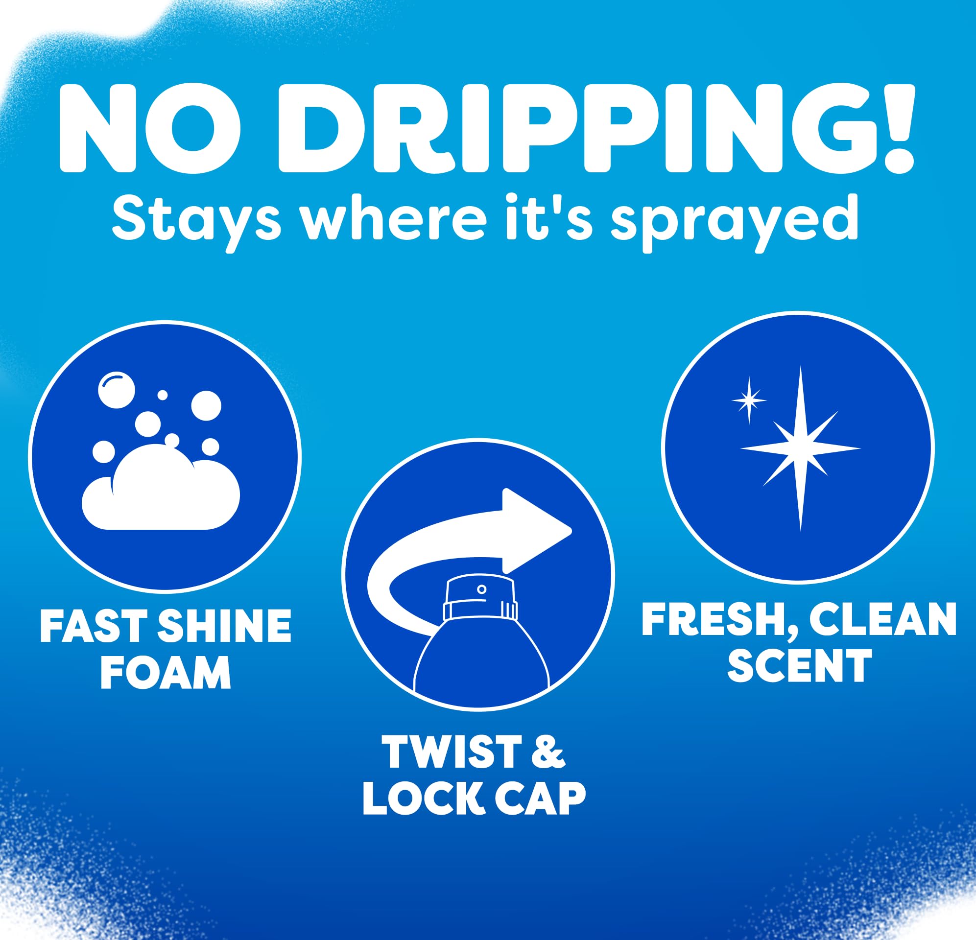 Windex Fast Shine Foam Glass Cleaner, No-Drip Windows, Doors, Mirrors & Countertops Aerosol Cleaning Spray, Streak-Free Shine, Removes Fingerprints, Dust, Dirt, Grime & More 19 oz (Pack of 1) - Image 5