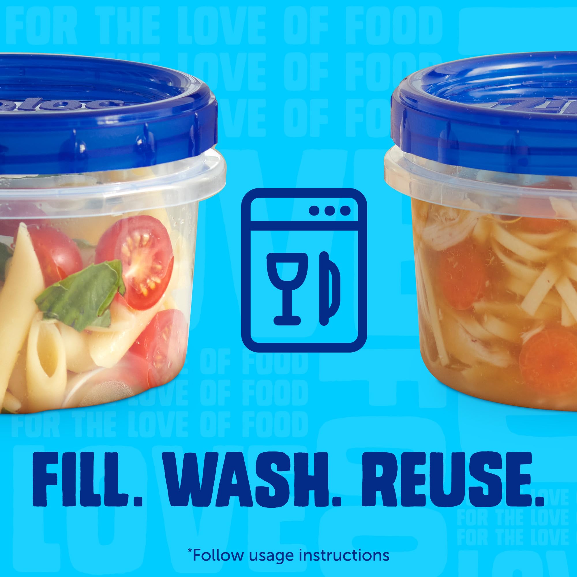 Ziploc Brand Twist n Loc Food Storage Containers, Leak Resistant Design, Small Round, 9 count - Image 4