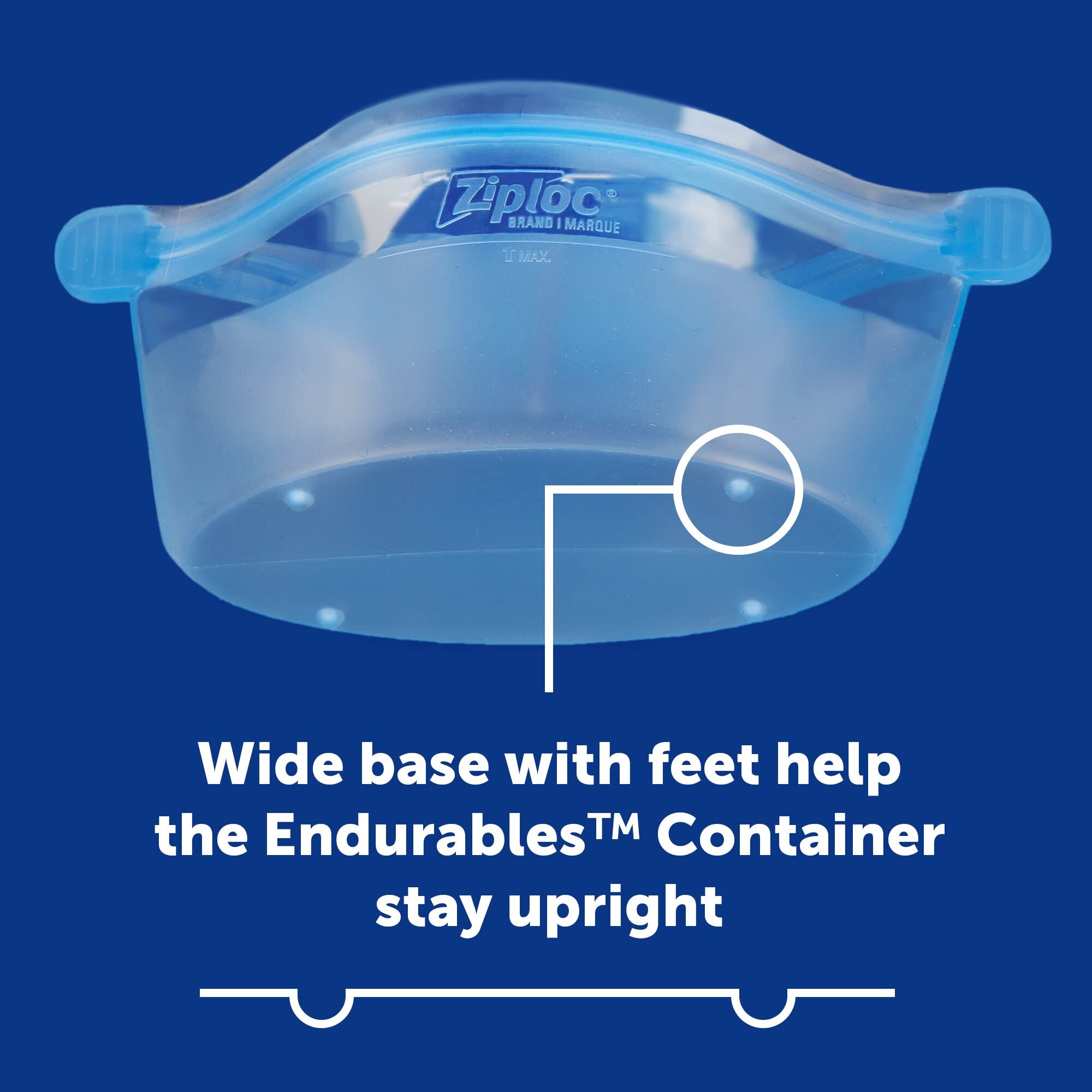 Ziploc Endurables Silicone Food Storage Meal Prep Containers, Microwave Safe and Eco-Friendly, Medium Container, 1 Count - Image 6
