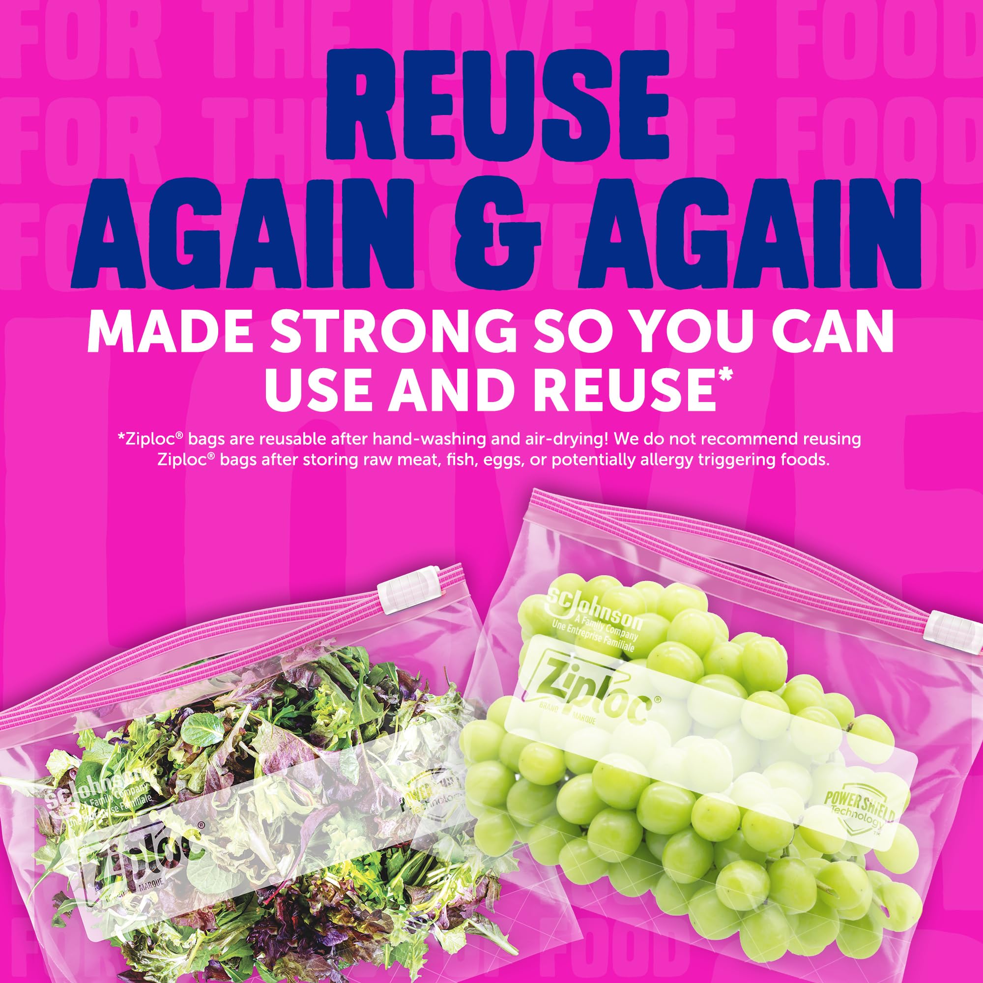 Ziploc Gallon Food Storage Slider Bags, Power Shield Technology for More Durability, 104 Bags Total - Image 6