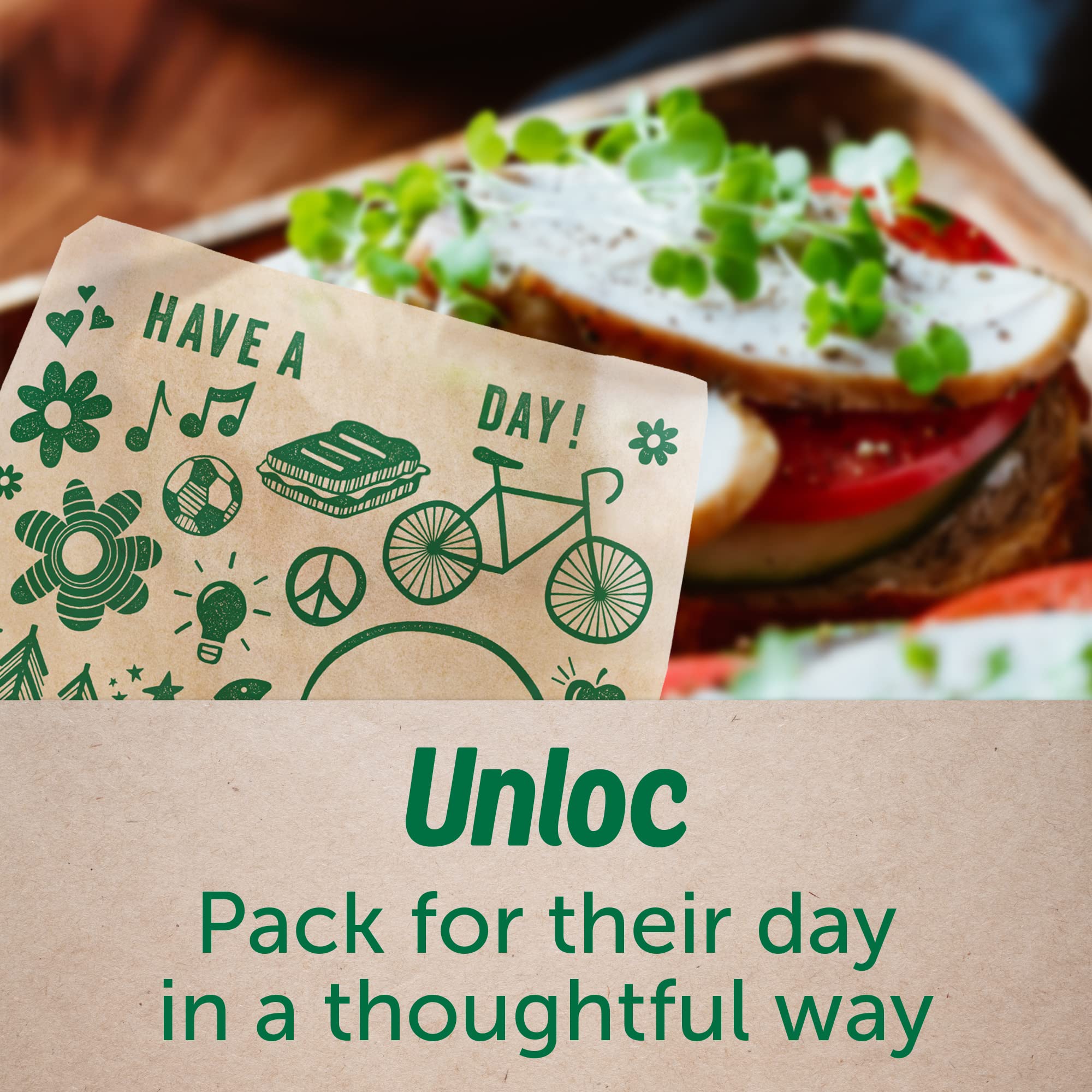 Ziploc Paper Sandwich and Snack Bags, Recyclable & Sealable with Fun Designs, 50 Bags Total - Image 5