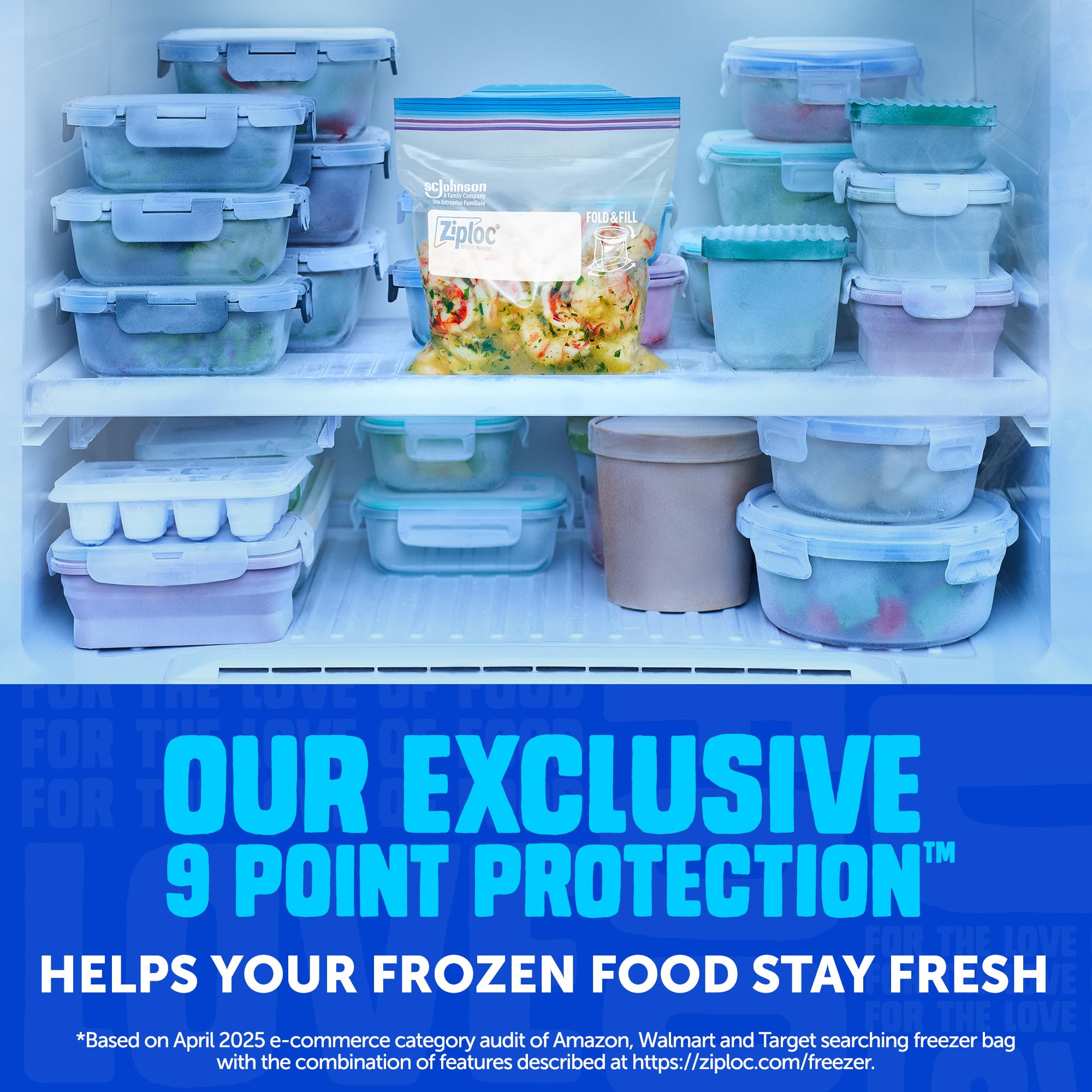 Ziploc Pint Food Storage Freezer Bags, Grip 'n Seal Technology for Easier Grip, Open, and Close, 20 Count - Image 4