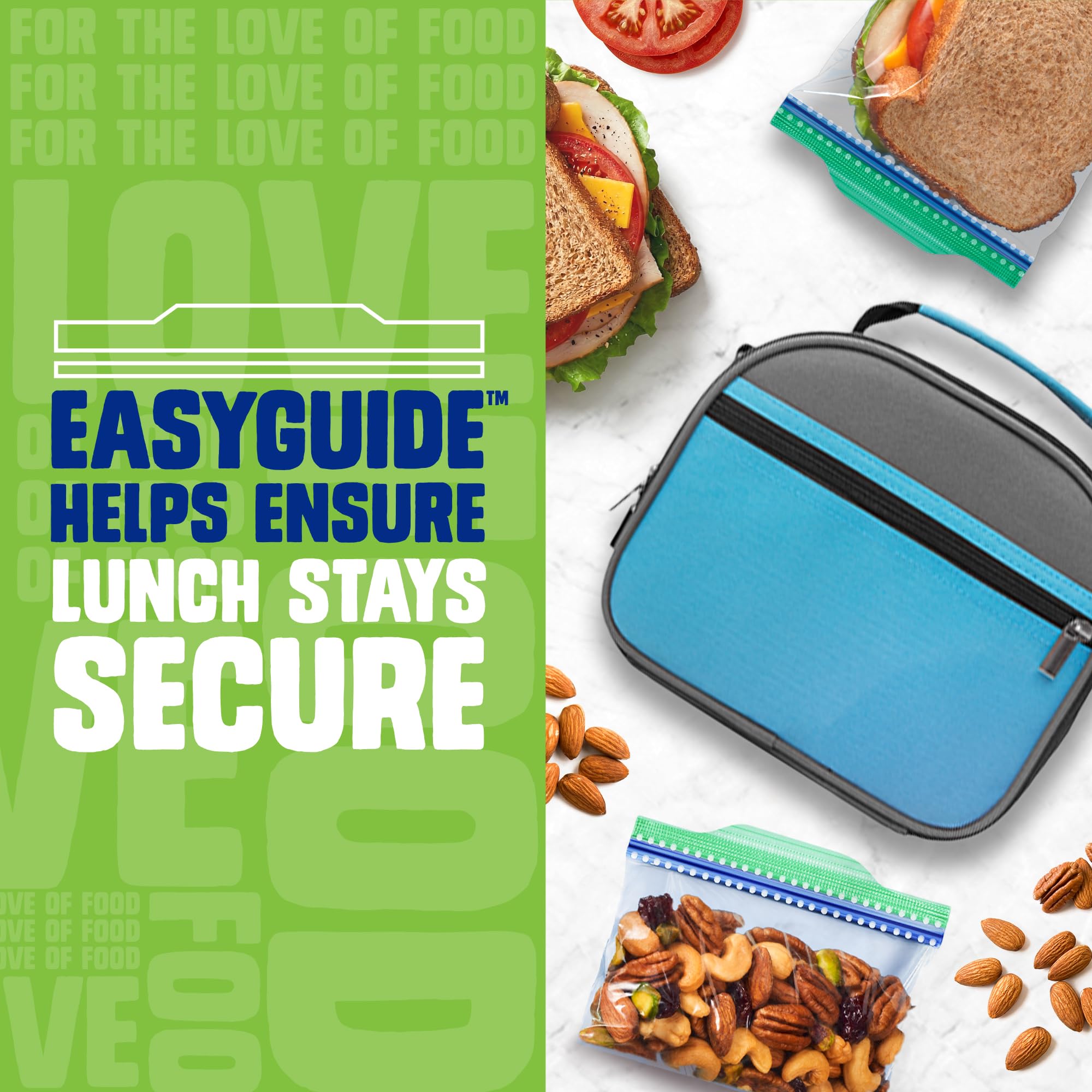 Ziploc 175 Count Sandwich and Snack Bags with EasyGuide Texture, Plastic Storage Bags with Grip 'n Seal Technology - Image 6