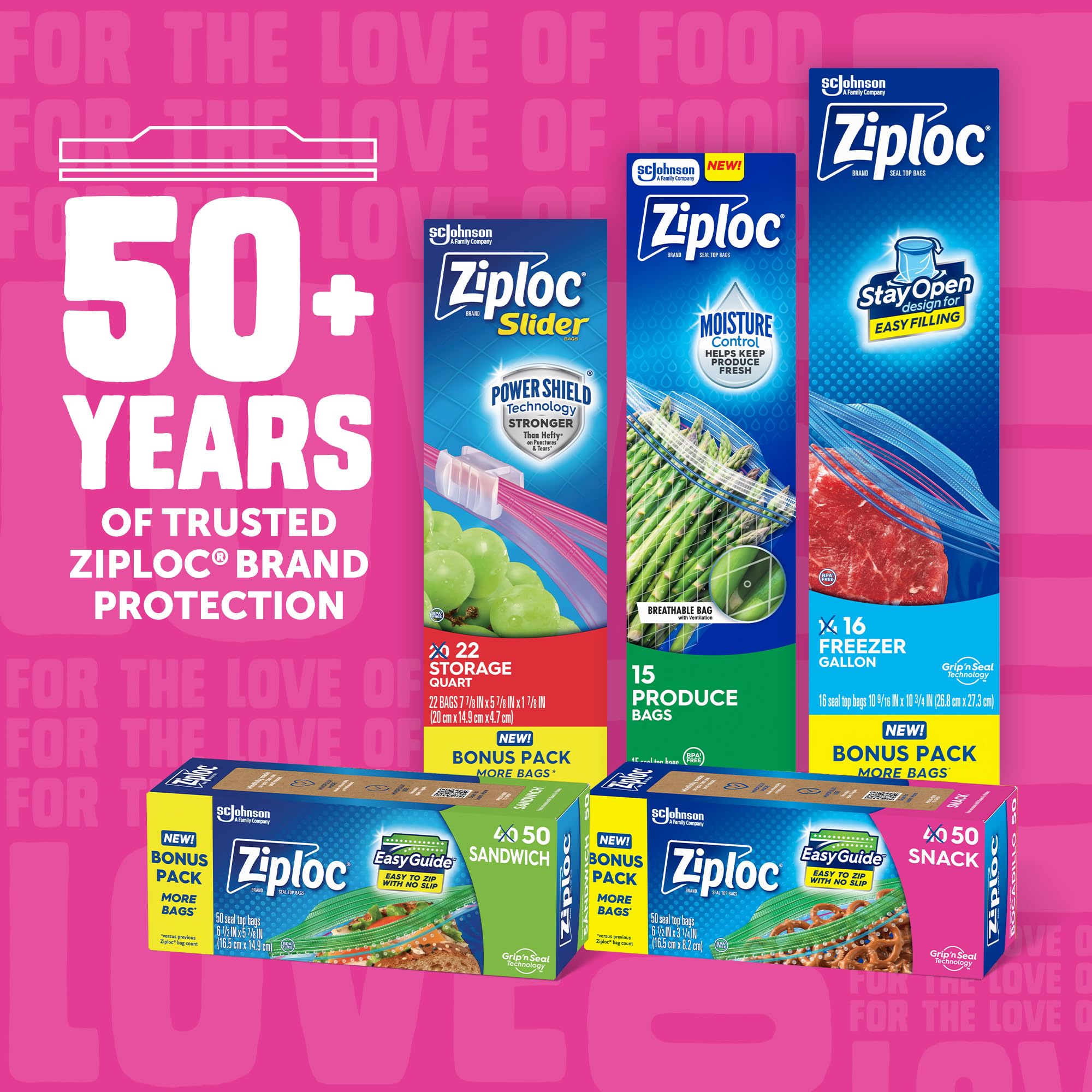 Ziploc Snack Bags, Easy Open and Close, Plastic Food Storage Bags, 280 Bags Total - Image 7