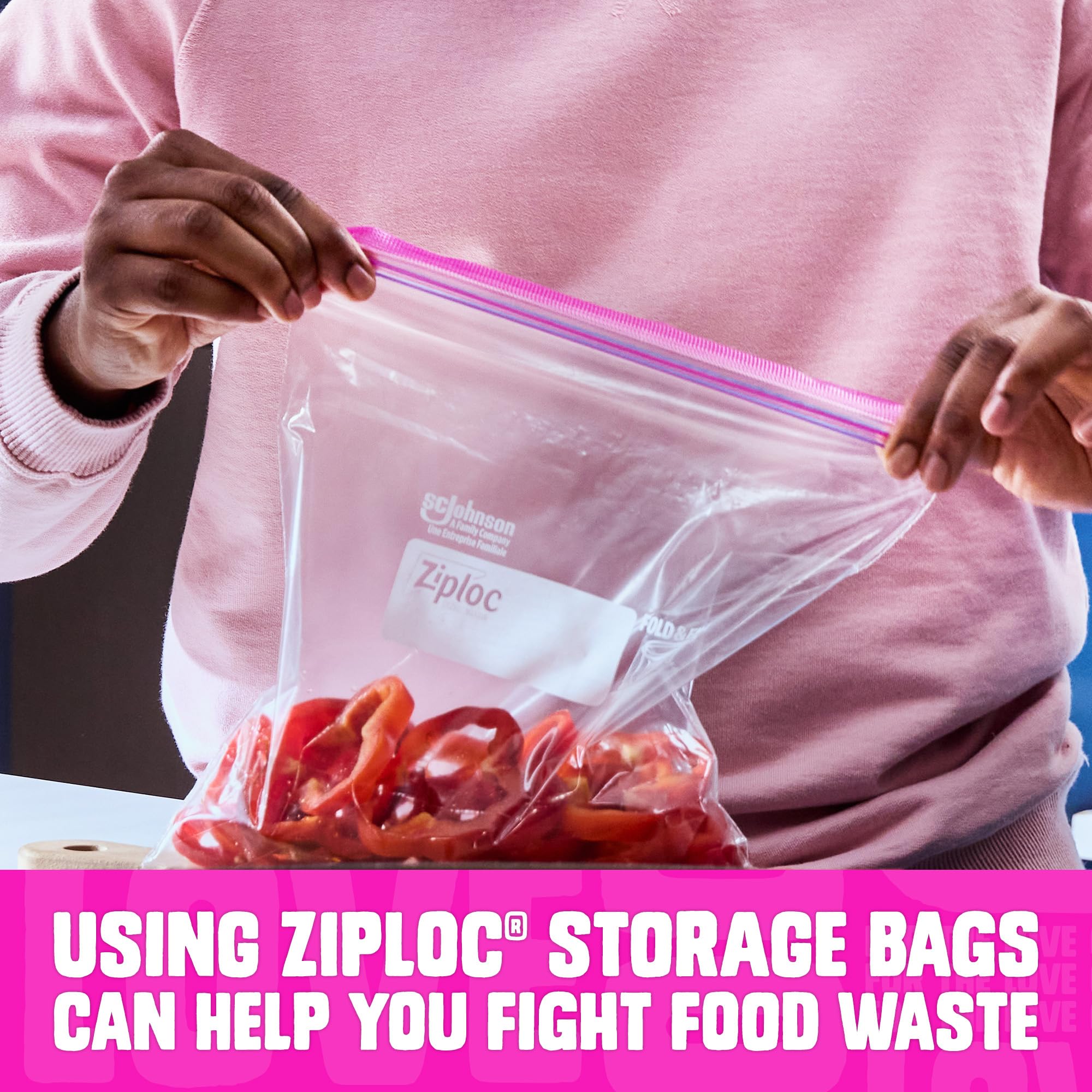 Ziploc Storage Bags Variety Pack, 190ct Total, 42ct Storage Gallon and 48ct Storage Quart, 50ct Sandwich and 50ct Snack - Image 3